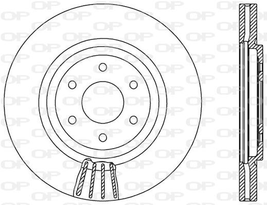 OPEN PARTS Тормозной диск BDR2549.20